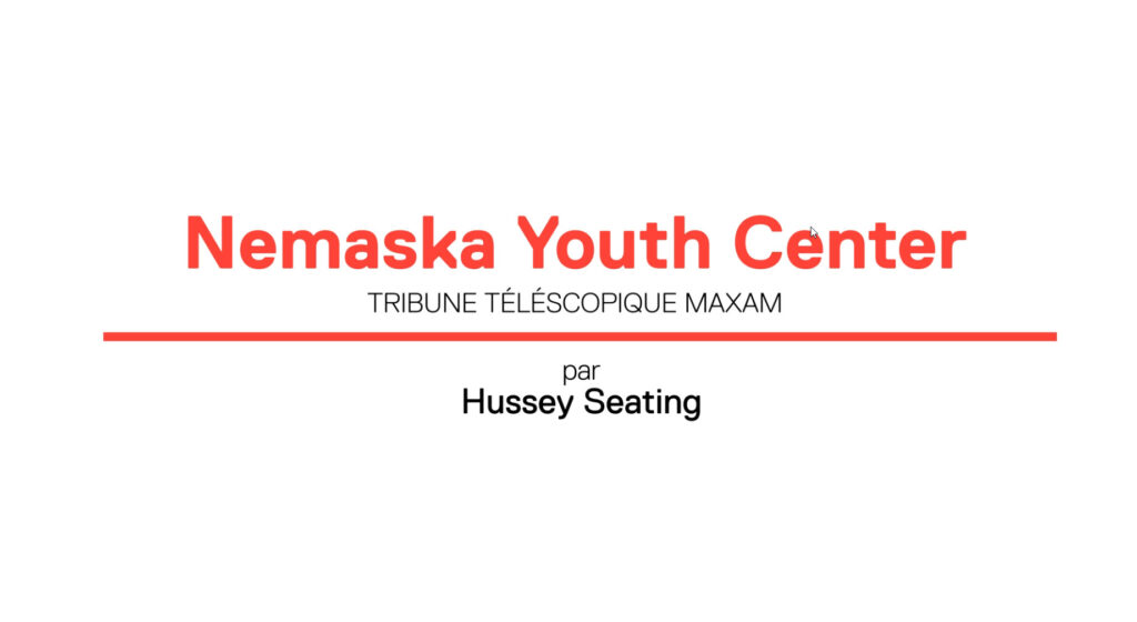 Tribune télescopique du Nemaska Youth Center
